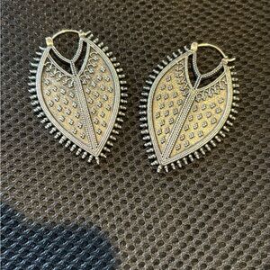 Twilight Earrings by Maya Jewelry - White Brass